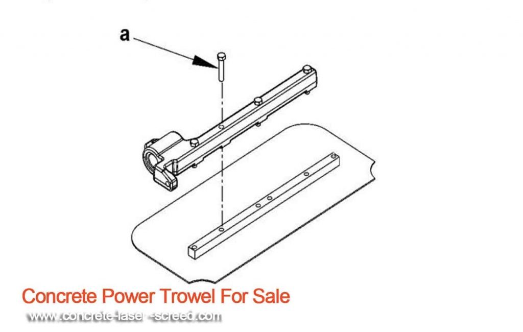 Installing-the-power-trowel-blades